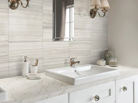 Small bathroom tiles in 300x600mm size for modern bathroom walls