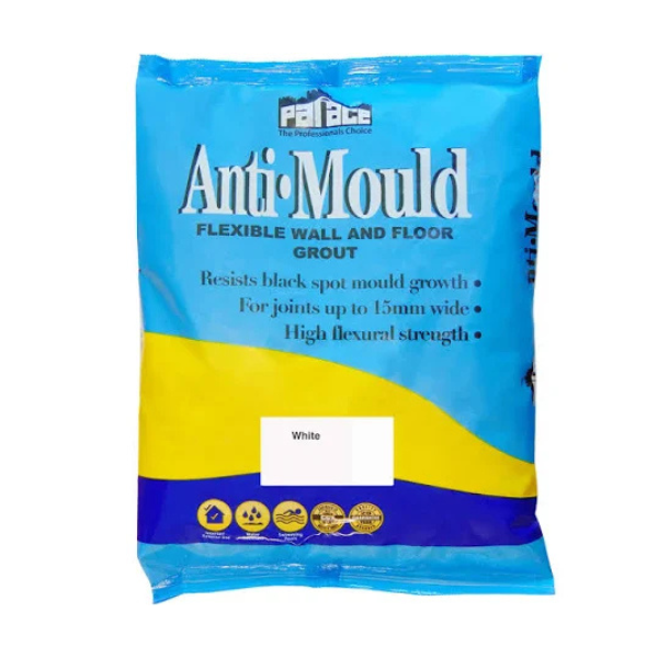 Anti Mould Flexible Floor and Wall White Grout - 3kg