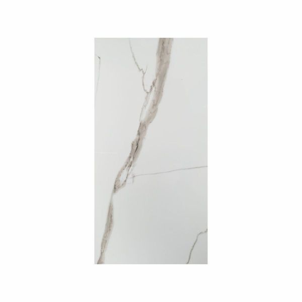 Marble-patterned tile with gray veins on a white background