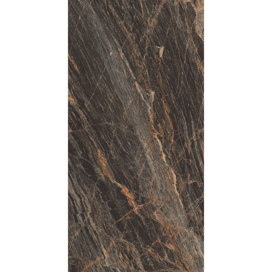 Marble-like texture with brown and gray veins on a white background