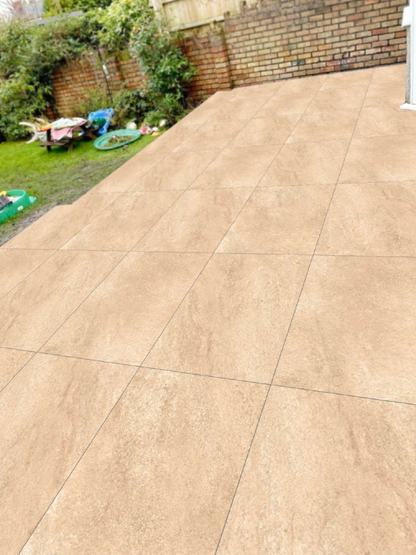 Hammer Stone Beige Outdoor Porcelain Tile