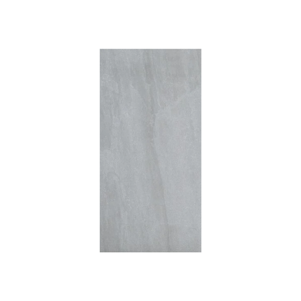 Kandla grey porcelain paving installed patio modern garden outdoor slabs UK