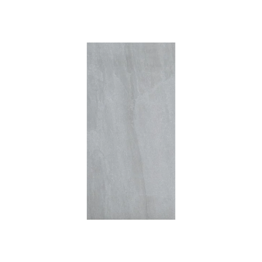 Kandla grey porcelain paving installed patio modern garden outdoor slabs UK