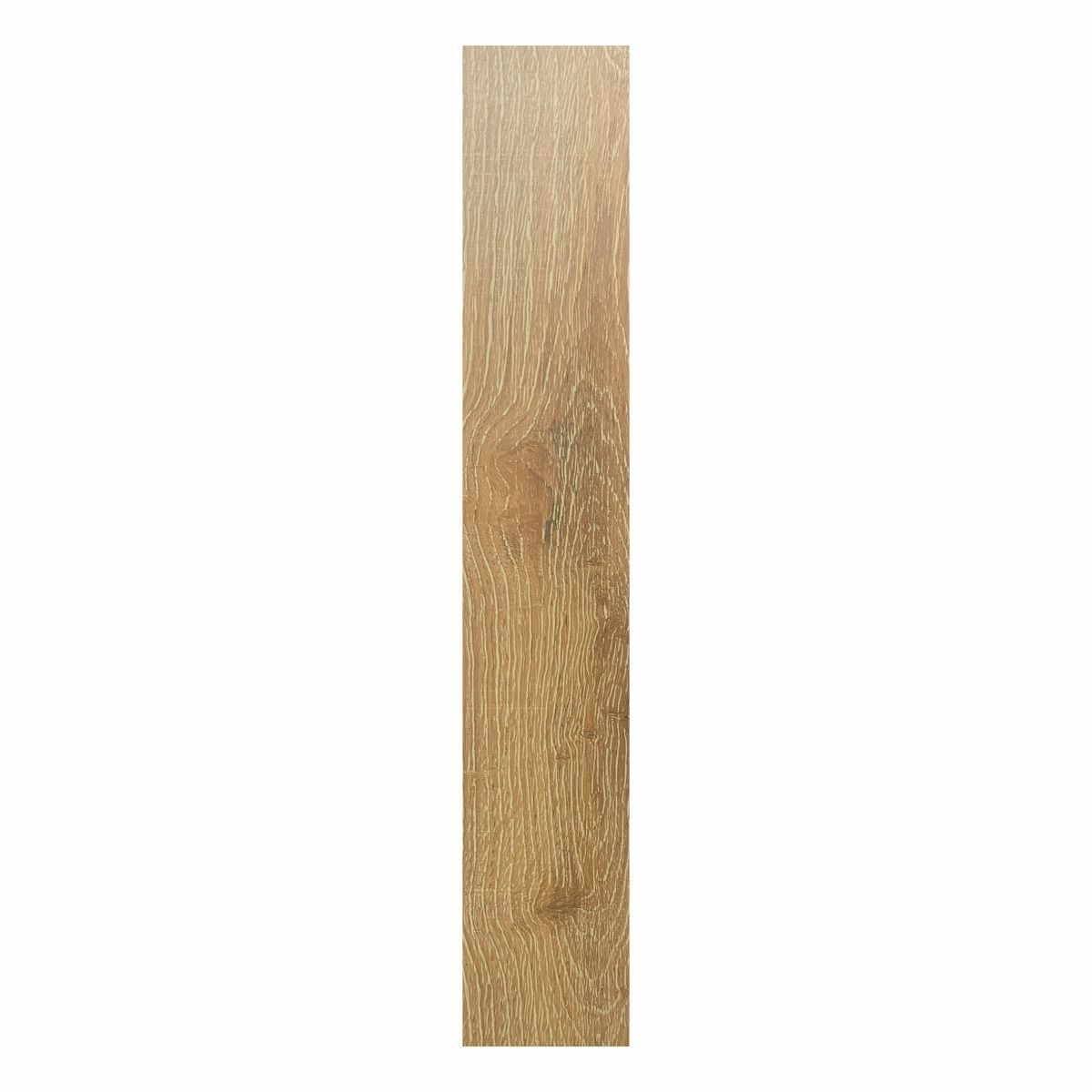 Wooden panel with a natural finish on a white background