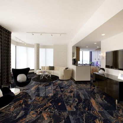 Lexus Black High Gloss Wall Tile - 600mm x 1200mm