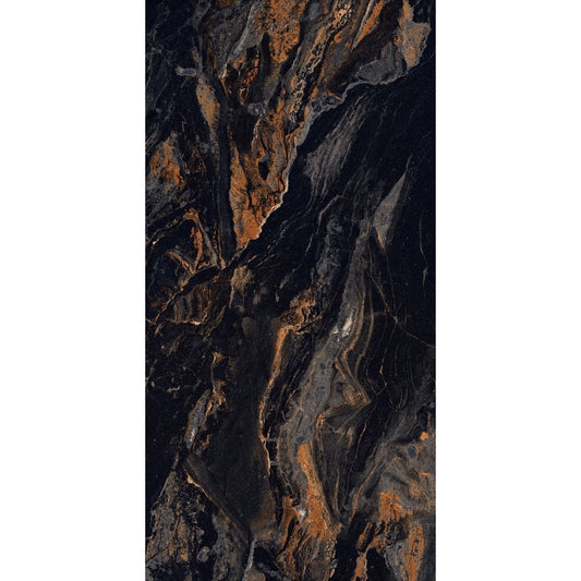 Lexus Black High Gloss Floor Tile (600x1200mm)