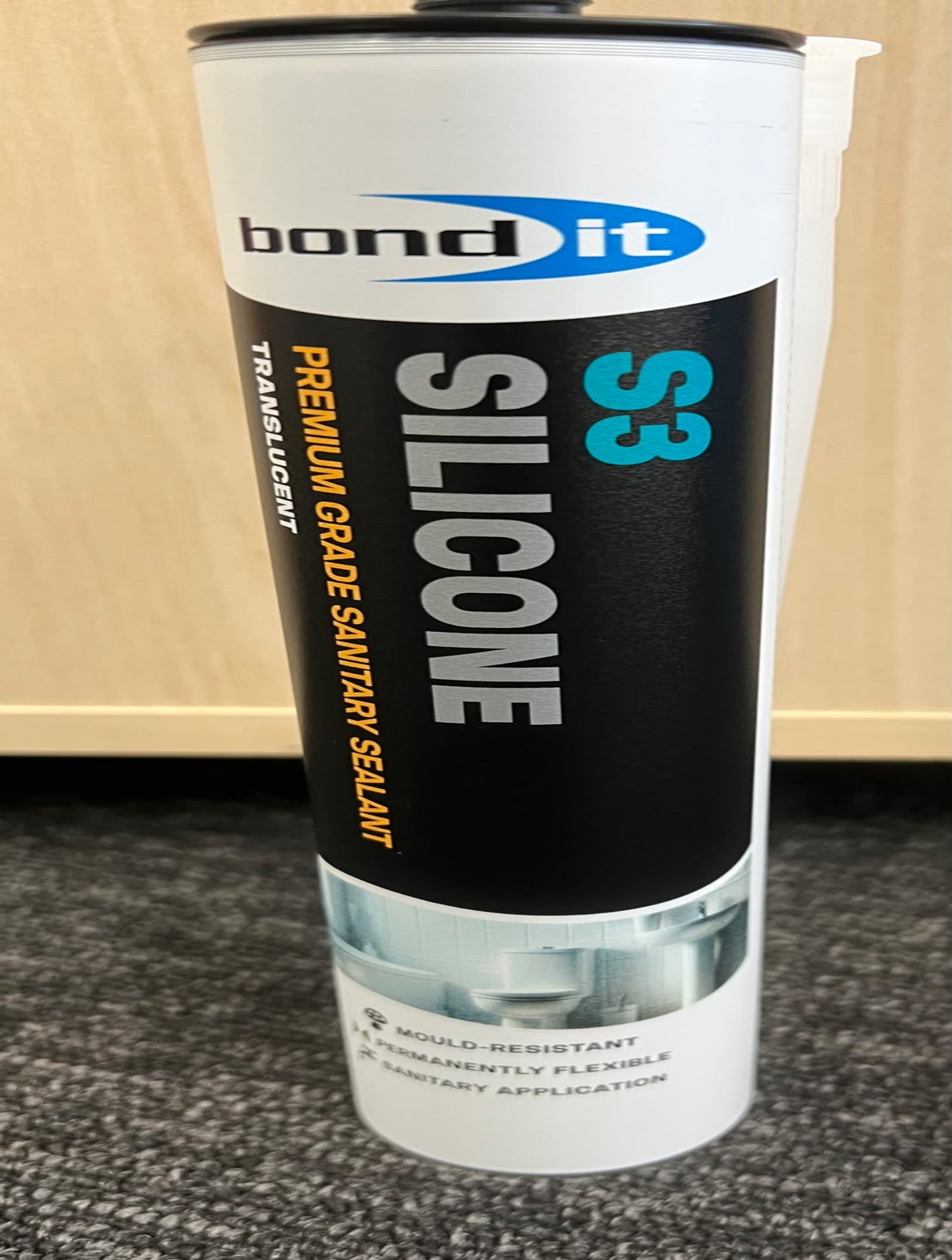 S3 Silicone Premium Grade Sanitary Sealant Translucent