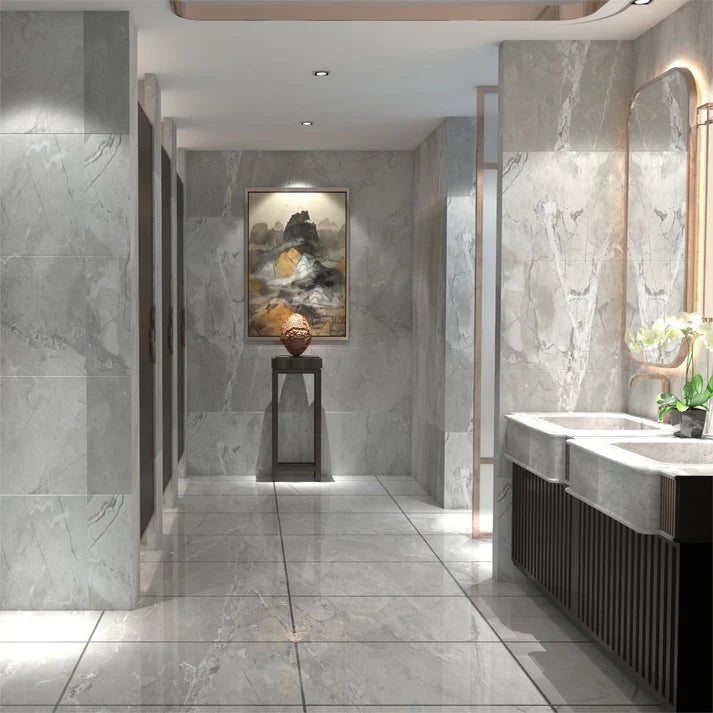 Sefia Grey Glossy Wall Tile 300x600mm
