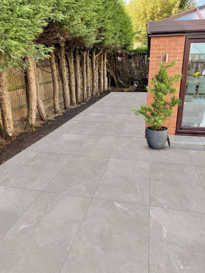 Storm Grey Porcelain Outdoor Tile 600x900x20mm