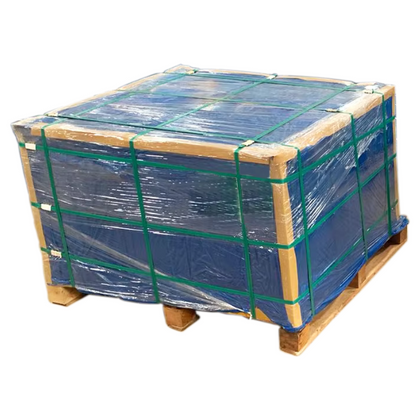 Wood Griss DK 300x450mm ceramic floor tiles stacked on a pallet, 50 boxes per pallet