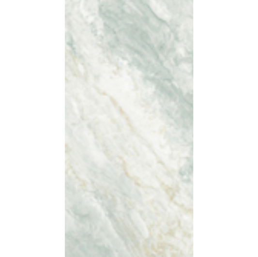 Close-up of Axon Green marble effect tile texture with natural stone pattern