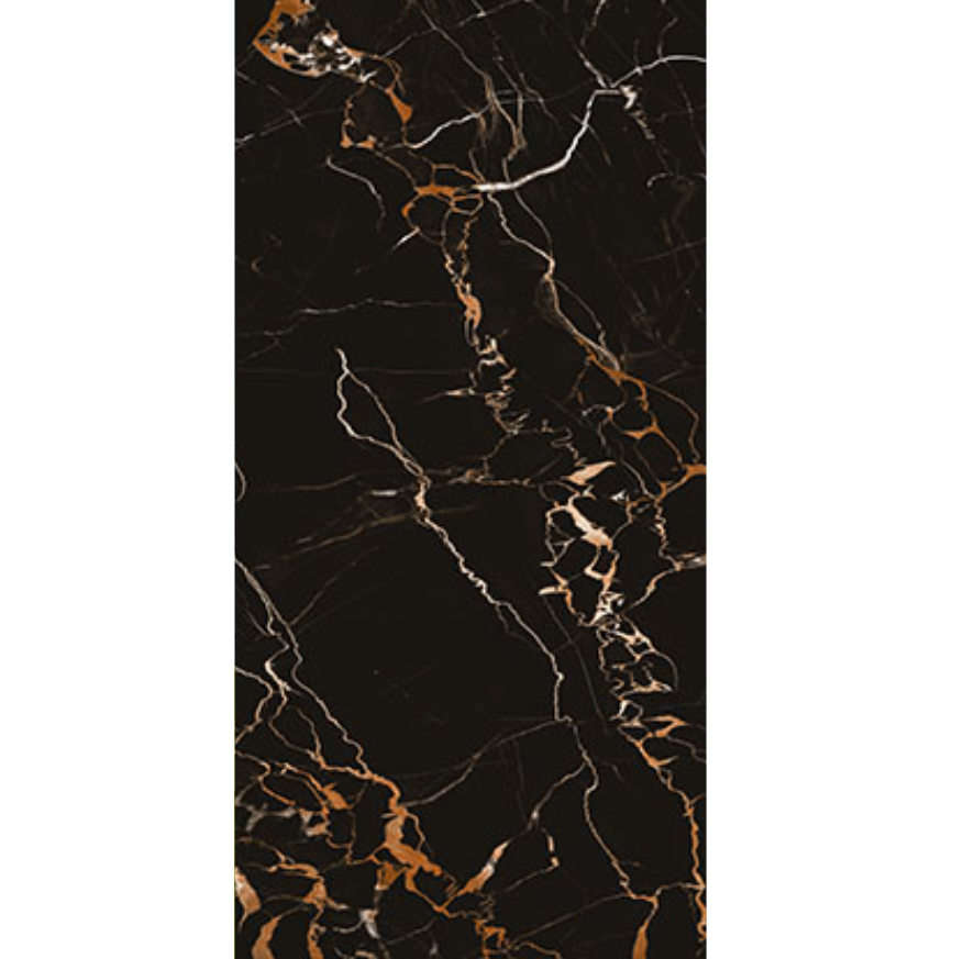 Black Potro High Gloss 60cm x 120cm Wall and Floor Tile