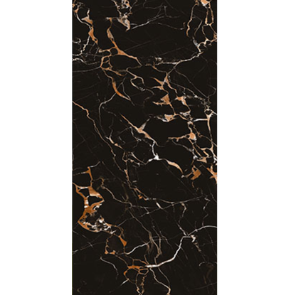 Black Potro High Gloss 60cm x 120cm Wall and Floor Tile