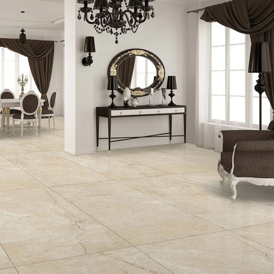 Elenta Gold Glossy Wall Tile 600mm x 1200mm with luxurious reflective finish