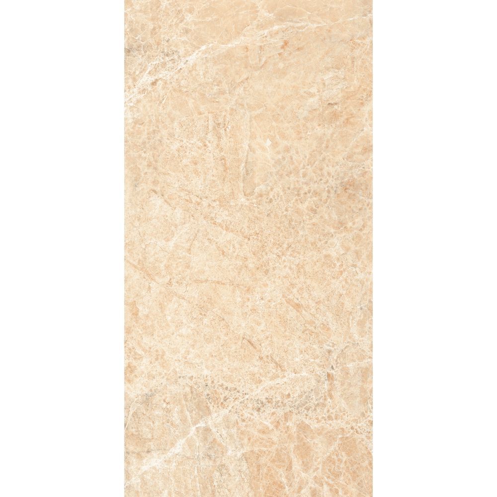 Close-up of Frisson Tusk high gloss beige marble effect tile texture