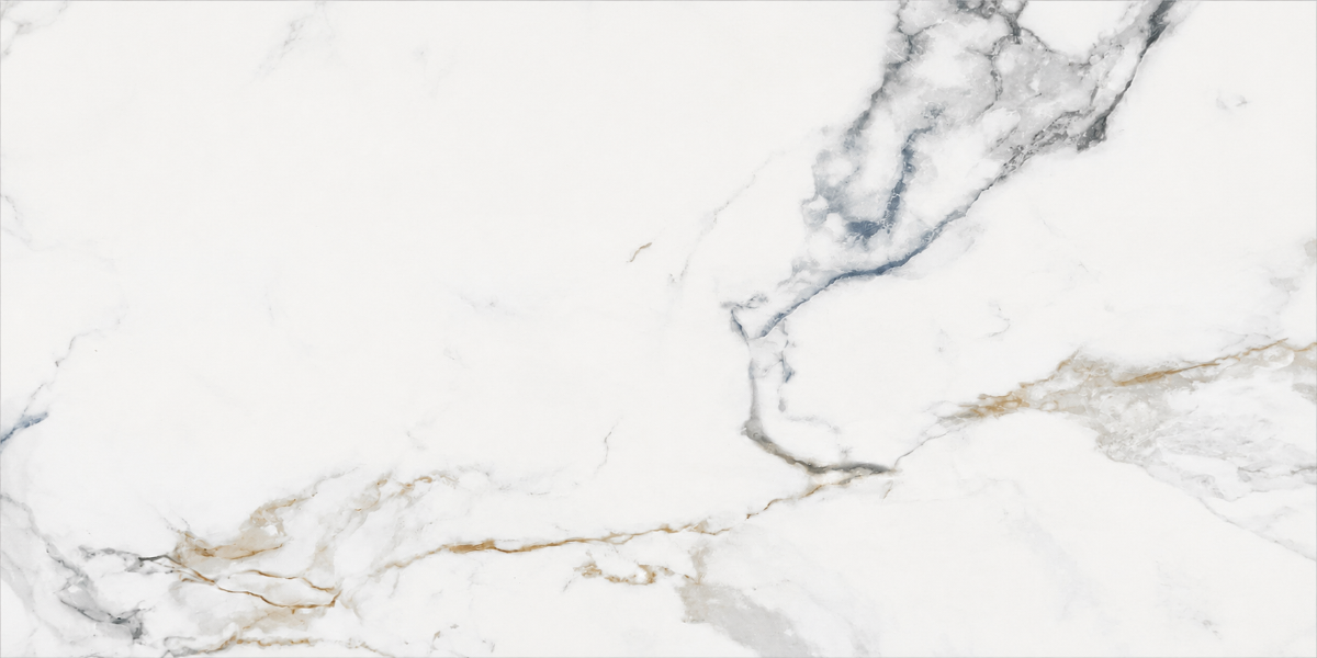 Large format Glasgow White floor tile measuring 600x1200mm featuring a clean white stone-look surface for contemporary flooring.