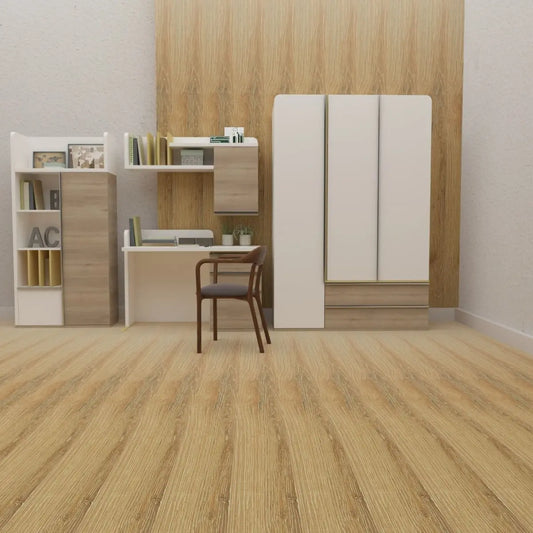 Knoty Oak Golden Matt Wood Effect Porcelain Tile 20x120cm