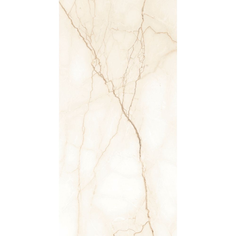 Krystallo Beige Matt 600x1200mm porcelain tile installed in spacious open-plan interior with Gloster stone effect