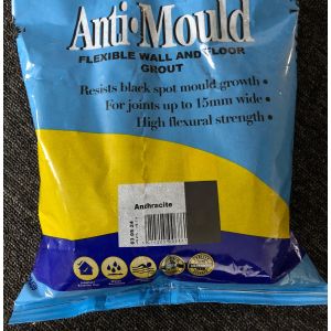 Anti-Mould Anthracite Tile Grout - 3kg