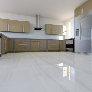 Demira White Glossy Kitchen Tile (300x600mm)