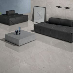 Burberry Mid Grey Glossy Floor / Wall Tile (600x1200mm)