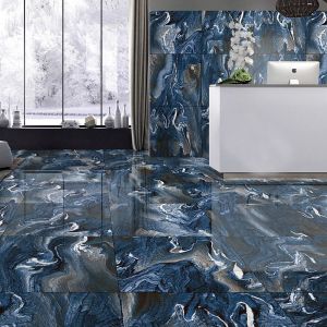 Olympos Azul Hi Gloss GVT Wall & Floor Tile (600x1200mm)