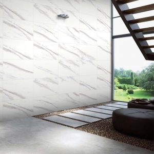 Rezy Statuario Glossy GVT Wall & Floor Tile (300x600mm)